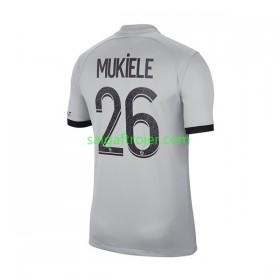 Paris Saint-Germain PSG Mukiele 26 Fodboldtrøjer Udebanesæt 2022/23 Kort ærmer